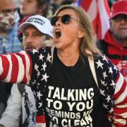 Pro-Trump supporters storming the Capitol Building in Washington D.C