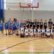 The teams at the St Albans NBA basketball tournament.