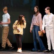 Peter, Susan, Edmund and Lucy in 'The Lion, the Witch and the Wardrobe' at the Abbey Theatre