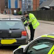 The VW driver received six points on his licence and a fine of £300.