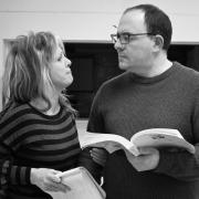 Sweeney Todd and Mrs Lovett played by Daniel Goode and Tracey Walker