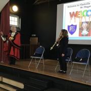 The Mayor of St Albans has spoken to pupils at 20 schools about his role