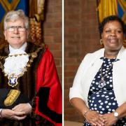 The newly appointed Mayor, Cllr Jamie Day; and Deputy Mayor, Cllr Jenni Murray