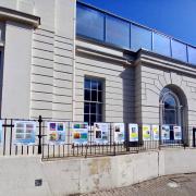 The display at St Albans Museum + Gallery for Refugee Week