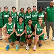 The Herts girls' basketball team which continued a good chunk of Oaklands Wolves players. Picture: WOLVES BASKETBALL