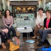 TEDx St Albans organisers (L-R) Amy Burnett, Cheryl Luzet, Patricia Seabright, Wendy Powell.