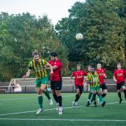 Ryan Plowright meets a corner but flicks his header over. Picture: FREDDIE CLARK