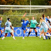 Action from Harpenden's victory in Norfolk