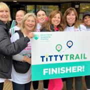 Some of the walkers who took part in the Titty Trail