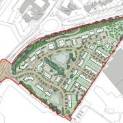 A proposed site layout for the Copsewood development in Bricket Wood.