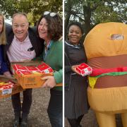 Around 400 delicious burgers were served up by volunteers from the Rapid Relief Team (RRT) charity to the hospital's nurses, doctors and support staff.