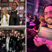 10 members of the Trinder Hair Salon team attended the Hair Salon Awards 2024 in London last week, where they won 