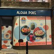 The new shopfront for Ahola Poke in St Albans.