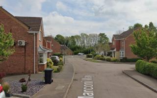 The stolen Range Rover was crashed in Marconi Way in St Albans.