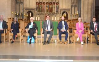 All seven candidates attended the hustings