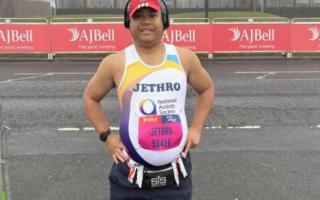 Jethro Offemaria completed the Great North Run with the St Albans Striders