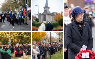 We picked out some of the most powerful pictures from the memorial events in St Albans and Harpenden.